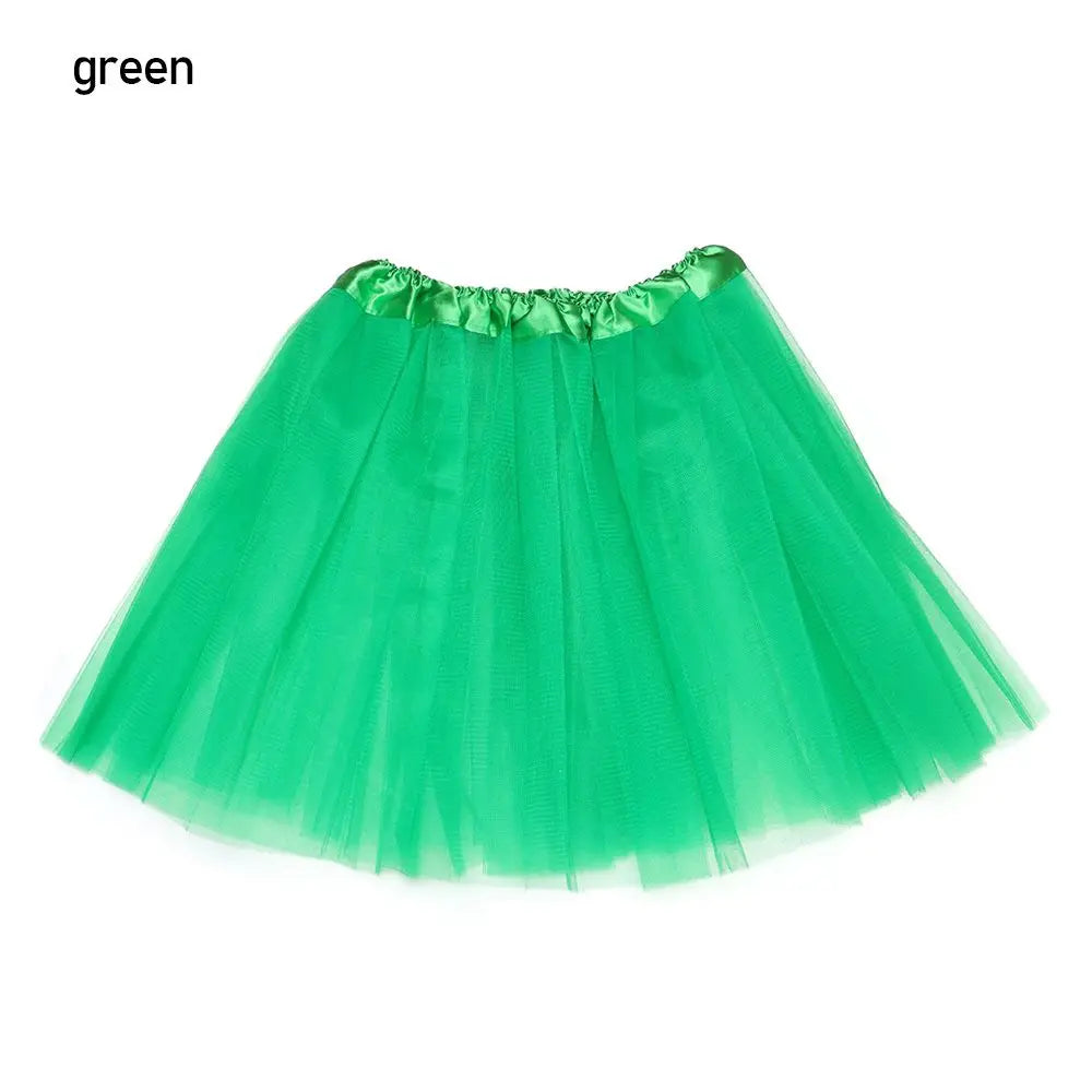 Women's Lolita Tutu Petticoat Skirt – Puffy Ballet Dance Mini Tutu Petticoat Skirt Axl green One Size