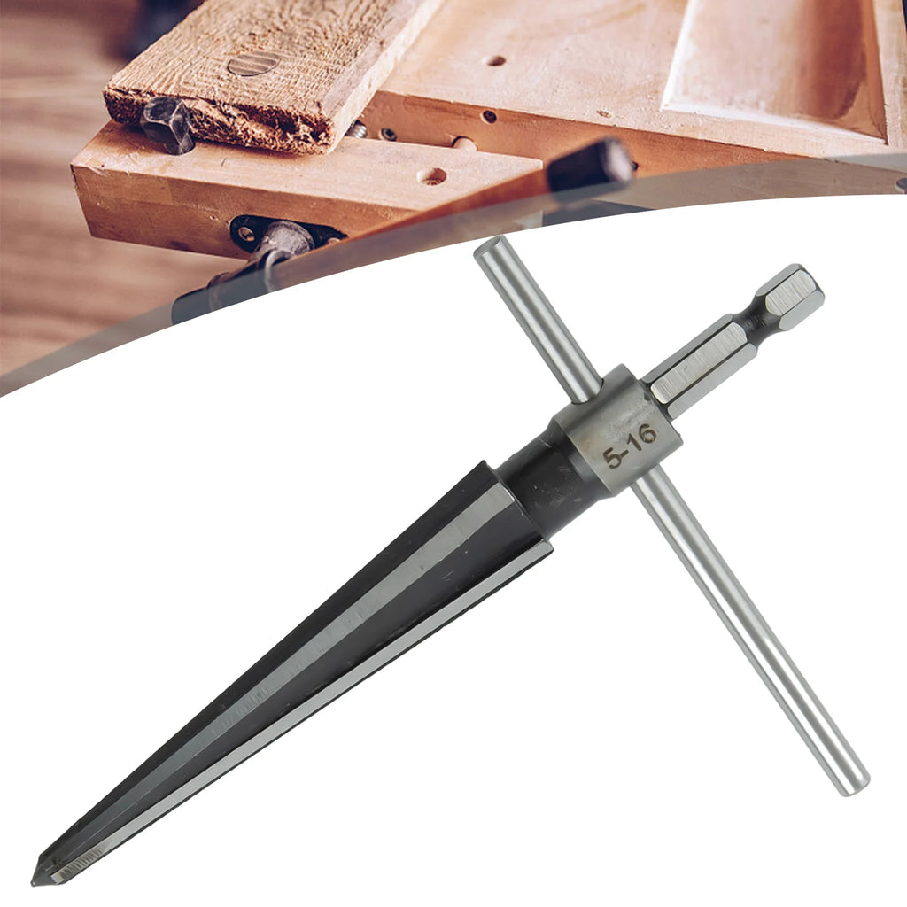 T-Handle Tapered Reamer 5-16mm | 6-Flute Bridge Pin Hole Tool Tapered Hand Reamer Axl