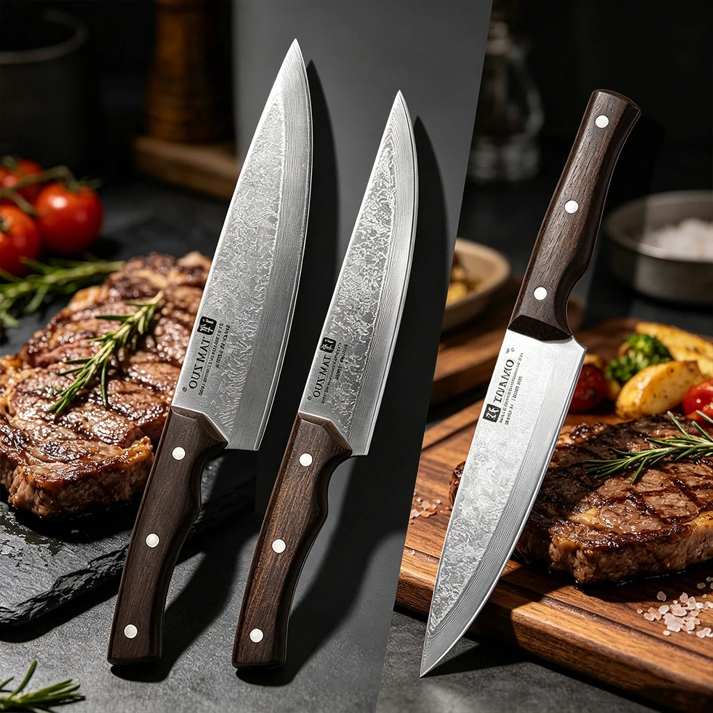TAMZUO 67-Layer Damascus Steel Chef Knife | Japanese Kitchen Knife Damascus Chef Knife Axl