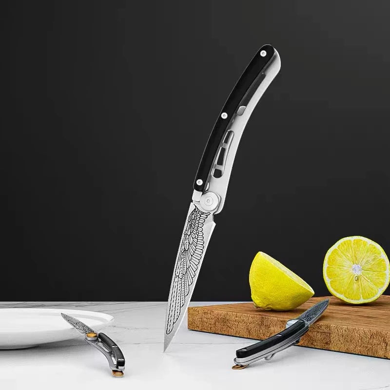 Mini Folding Pocket Knife – Stainless Steel Keychain EDC Knife Folding Pocket Knife Axl