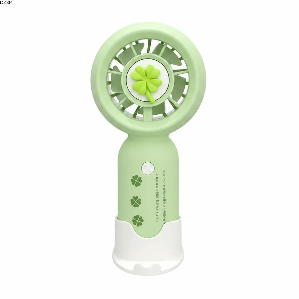 USB Rechargeable Mini Handheld Fan – Clover Design Mini Handheld Fan Axl