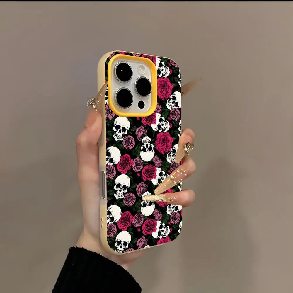 Mexican Catrina Skull 2-in-1 iPhone Case + Card Holder iPhone Phone Case Axl z5 iPhone 13 Pro