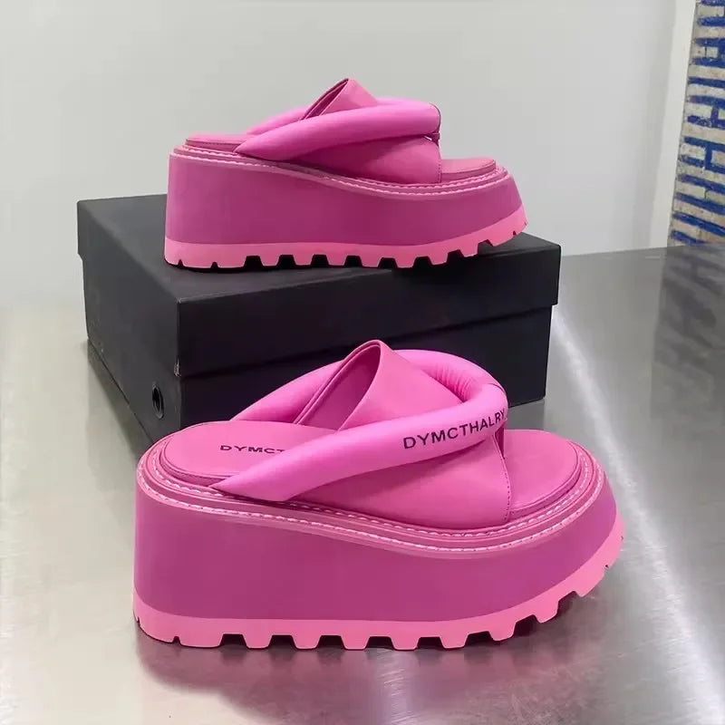 Women's Wedge Platform Sandals – High Heel Summer Slippers Wedge Platform Sandals Axl pink 40