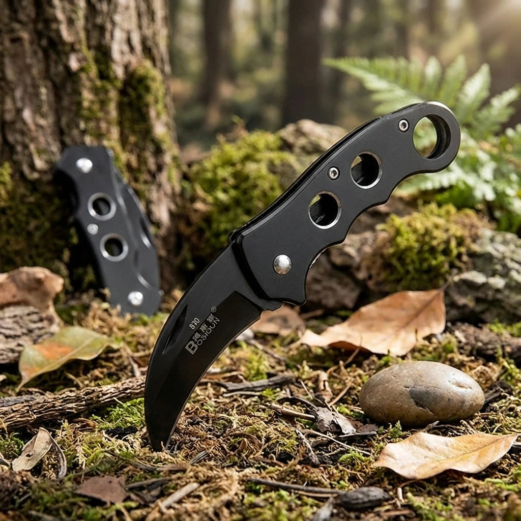 Folding Stainless Steel Pocket Knife – EDC Camping Outdoor Folding Pocket Knife Axl