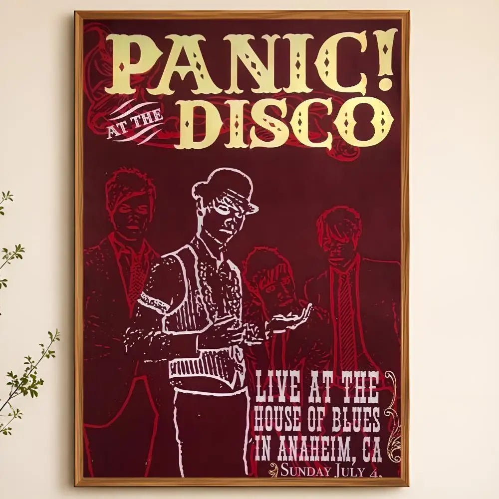 Panic! at the Disco Waterproof PVC Wall Poster – Peel & Stick Wall Poster Axl White03 40X50cmNoframe