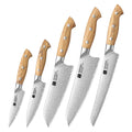 XINZUO 5-Piece Composite Steel Kitchen Knife Set | Gift Box Kitchen Knife Set Axl 5PCS Knife Set