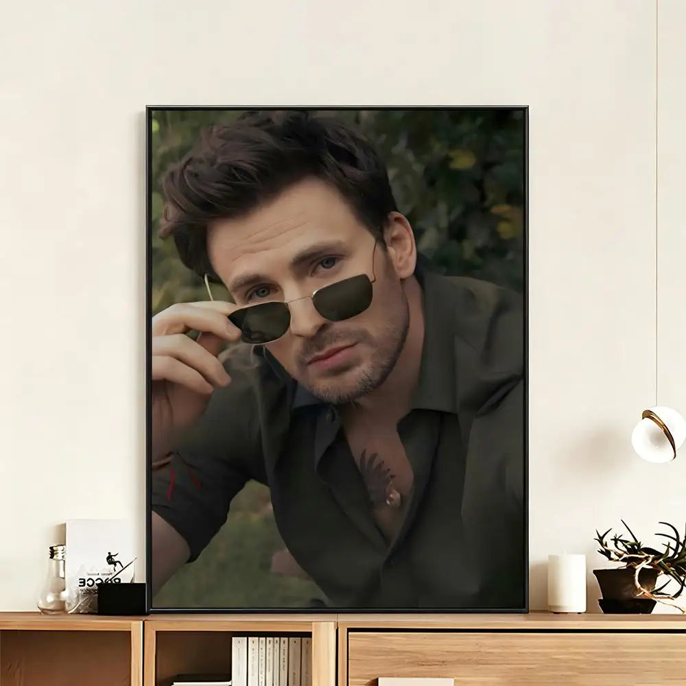 Chris Evans HD Wall Poster – Waterproof Sticky Home Decor Wall Art Poster Axl