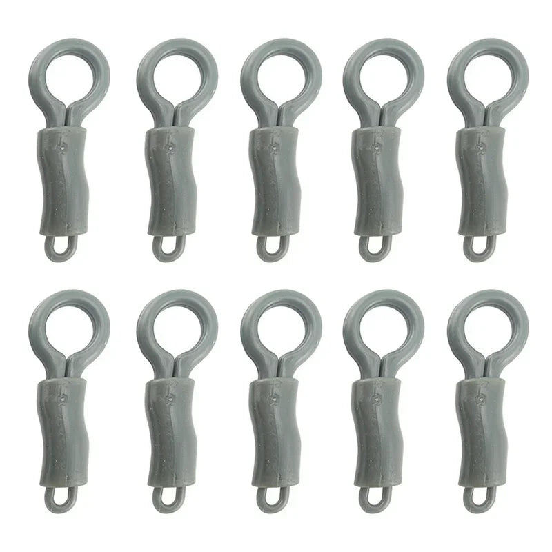10-Pack Carp Fishing Back Lead Clips with Tubes | ABS Tackle Fishing Lead Clips Axl