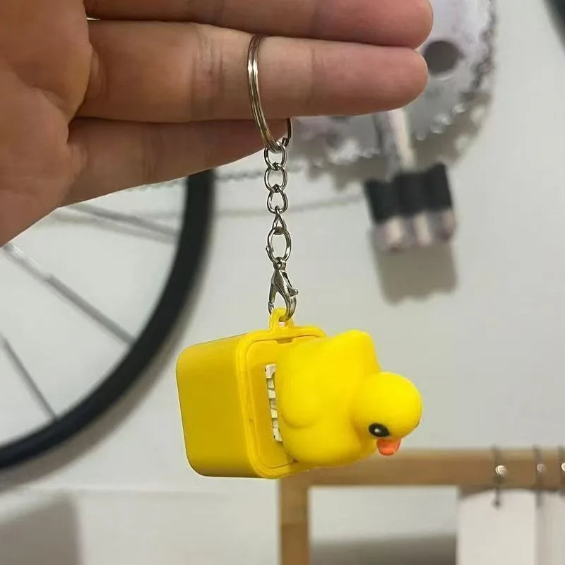 Duck & Frog Fidget Clicker Keychain Toy with LED Light Fidget Clicker Toy Axl