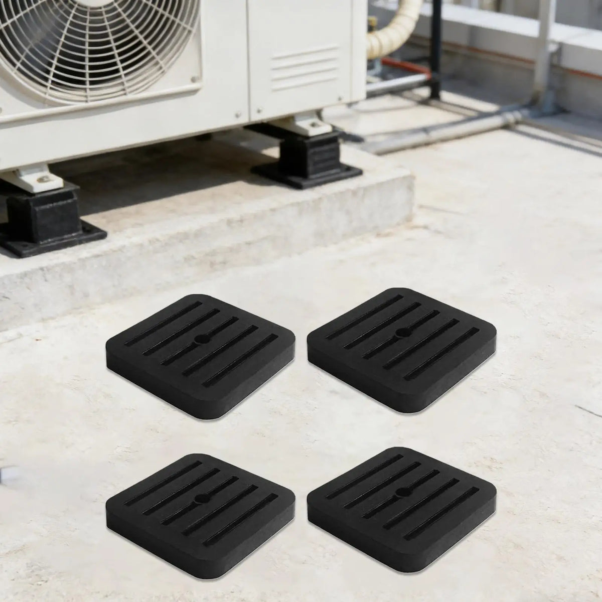 4-Pack Rubber Anti-Vibration Pads for AC & Washing Machine Anti-Vibration Pads Axl
