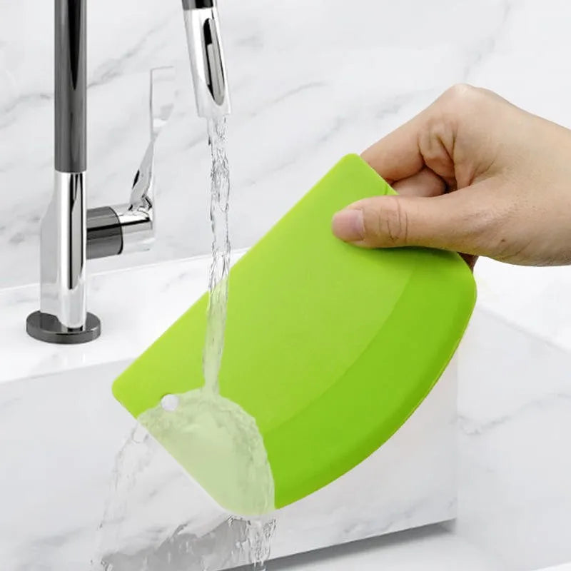 Dough Cutter & Bowl Scraper – Flexible Plastic Pastry Tool Dough Cutter Scraper Axl