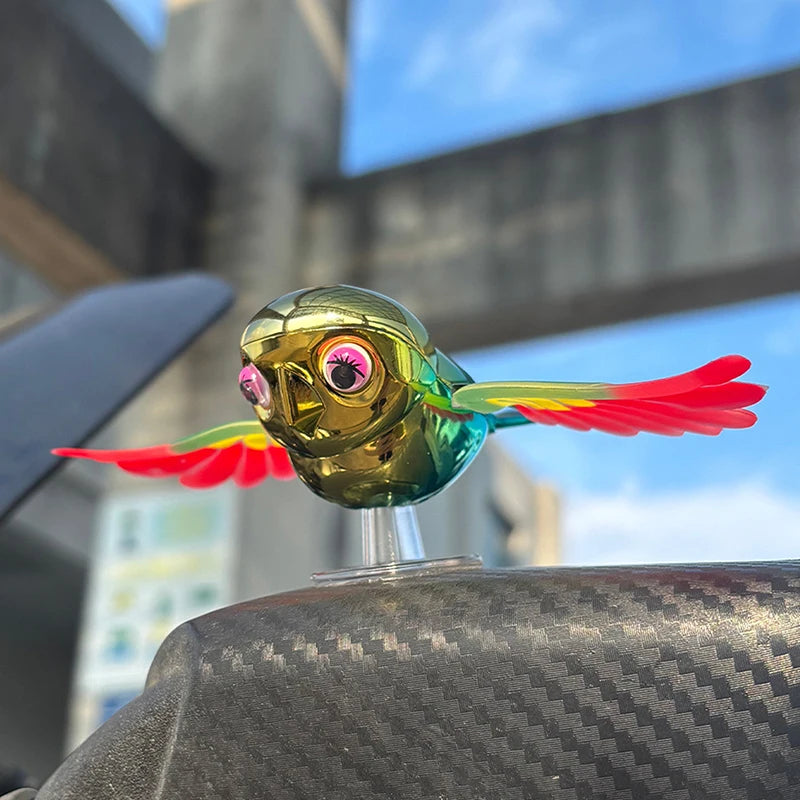 Wind-Powered Flying Bird Car Ornament – Waving Wings Decor Vehicle Ornament Axl