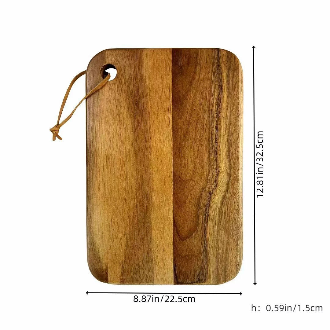 Large Acacia Wood Cutting Board – Meat, Veg, Fruit & Cheese Wood Cutting Board Axl Random wood grain B