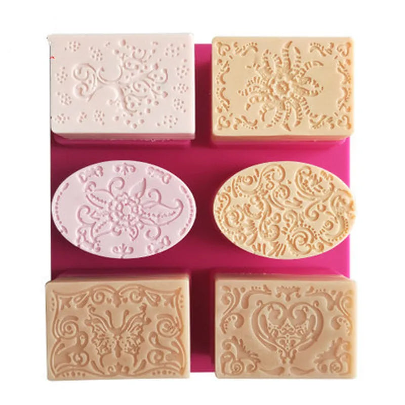 6-Hole 3D Silicone Soap Mold – Candle, Resin & Craft Mould Silicone Craft Mold Axl