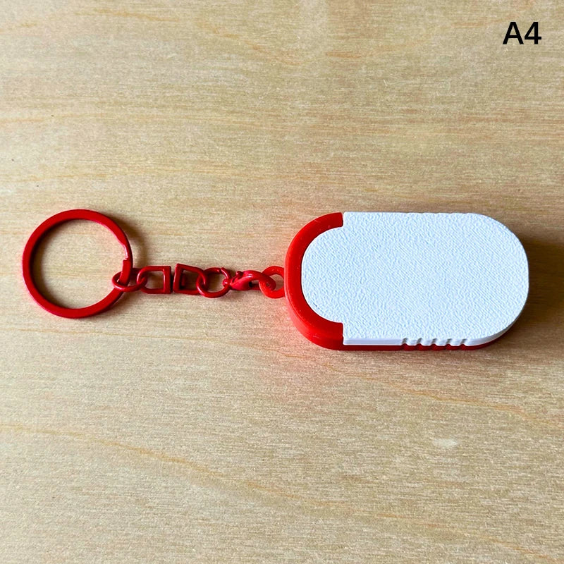 Mini Sliding Pill Box Keychain – Multi-Compartment Travel Case Pill Organizer Axl A4
