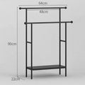 Modern Metal Standing Towel Rack – Minimalist Bathroom Organizer Standing Towel Rack Axl Black