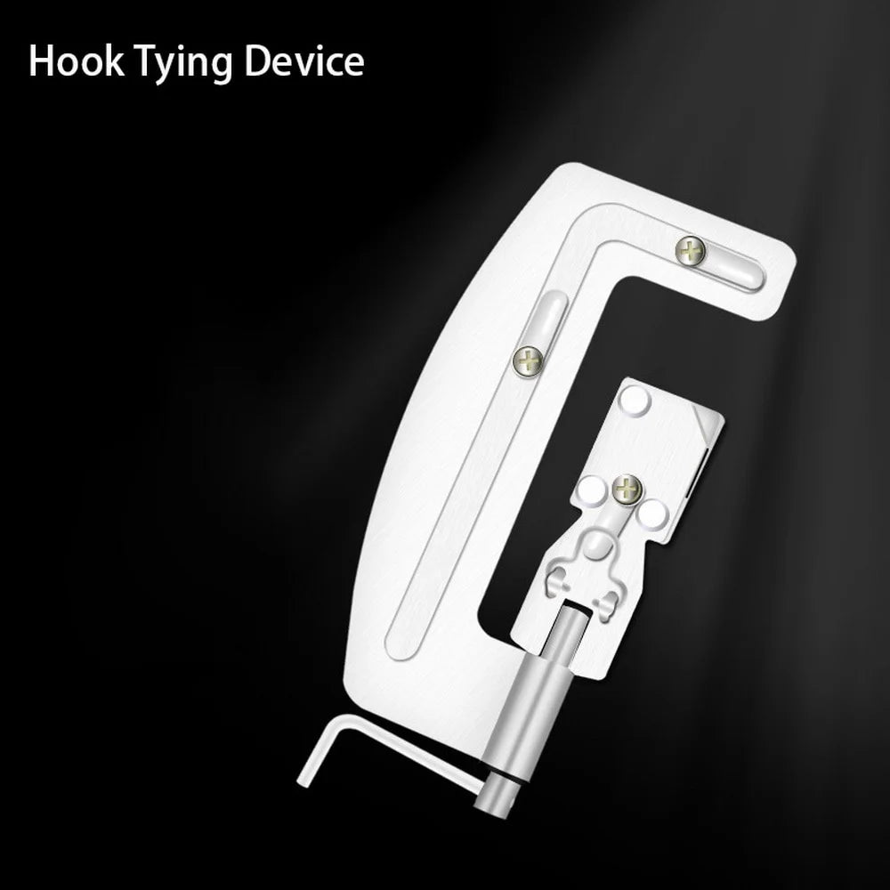 Semi-Auto Fishing Hook Knotter – Stainless Steel Tier Tool Fishing Knot Tool Axl