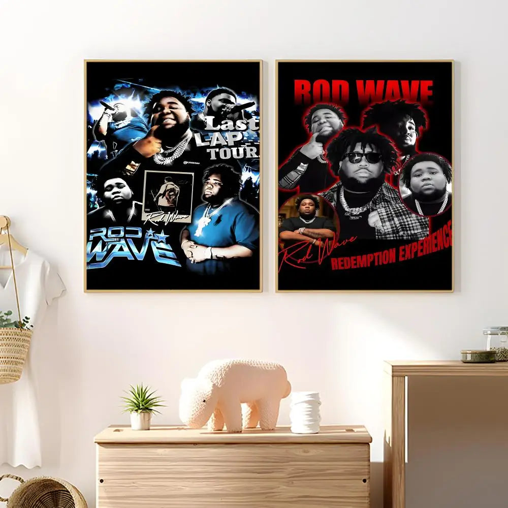Hip Hop Music Wall Poster Stickers – HD Waterproof PVC Décor Wall Poster Sticker Axl