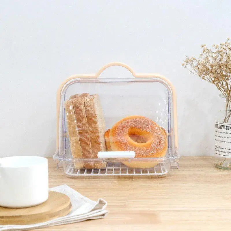 Transparent Flap Bread & Food Storage Box with Lid – 2L Food Storage Container Axl