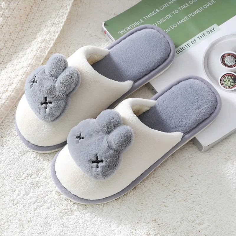 Women's Bow Slippers – Soft Warm Indoor House Shoes Women's Slippers Axl GRAY 38-39