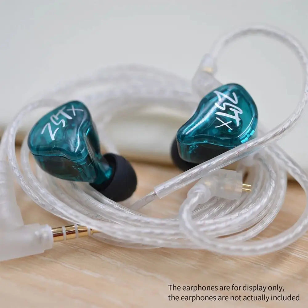 KZ Silver Plated Upgrade Cable 3.5mm 2-Pin for KZ Earphones Earphone Upgrade Cable Axl