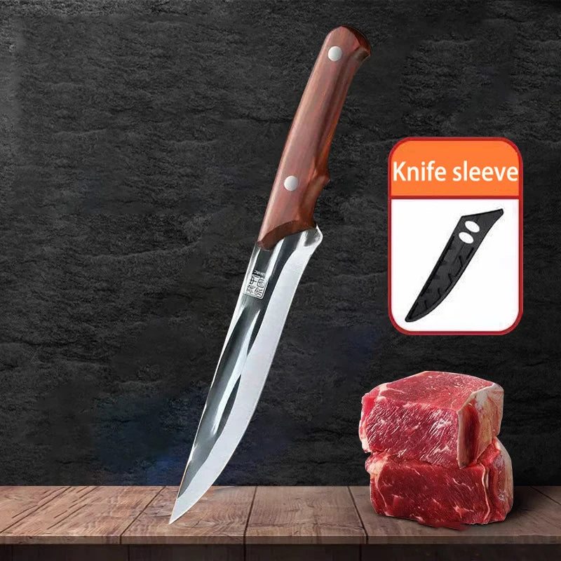 Professional Stainless Steel Boning Knife – 14.5cm Chef Butcher Boning Knife Axl 1pcs A
