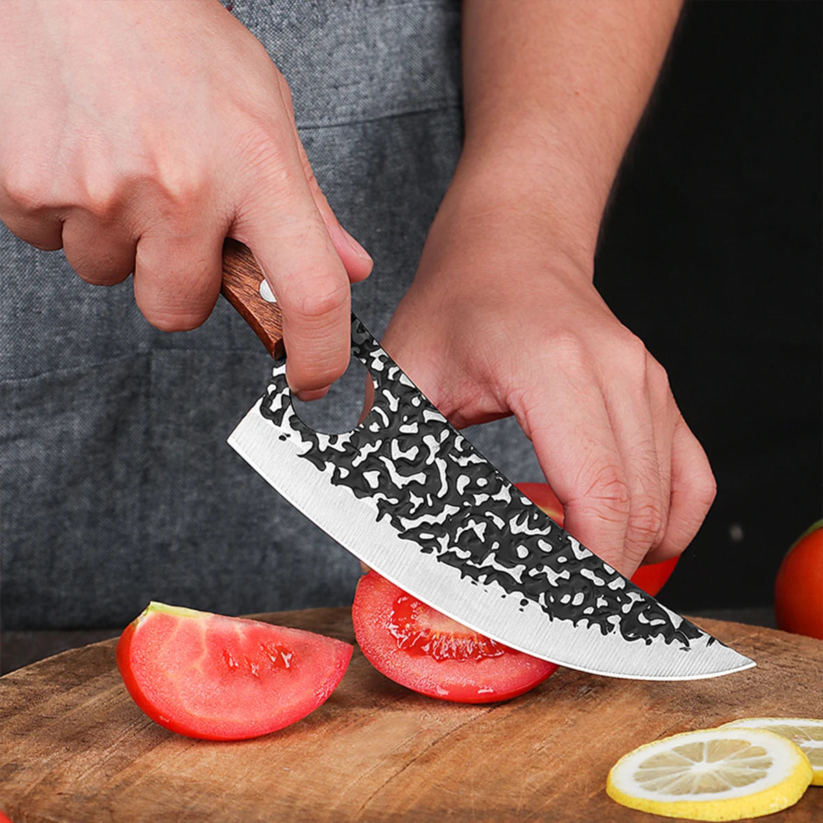 Handmade Forged Chef Knife – Meat Cleaver & Boning Knife Kitchen Chef Knife Axl