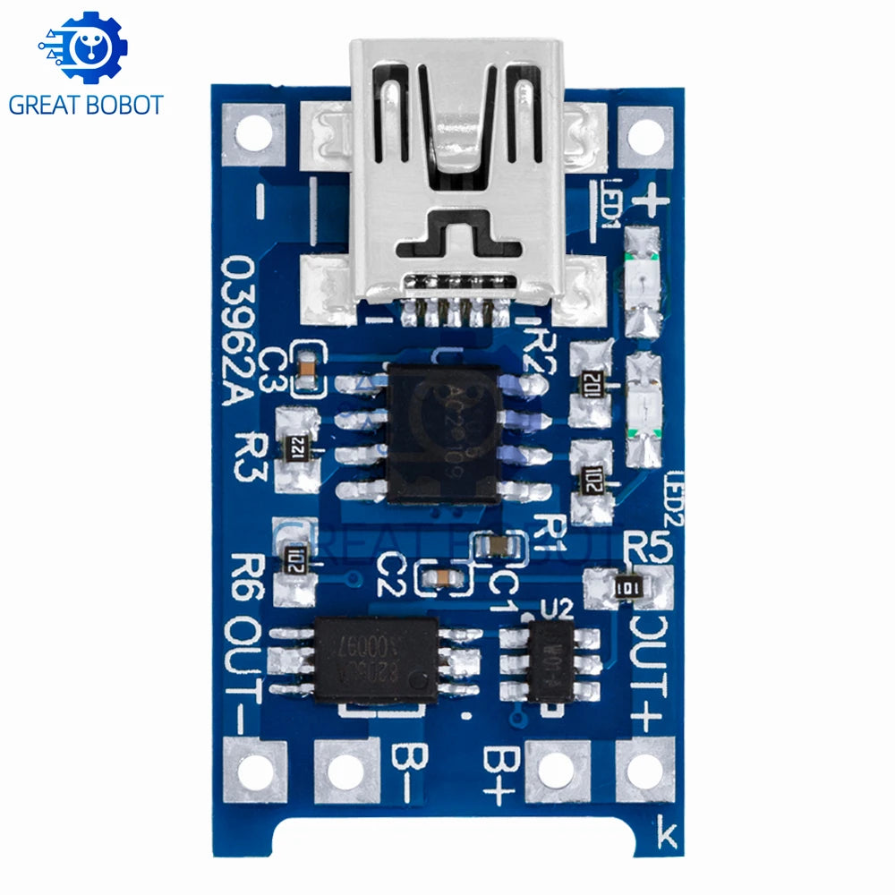TP4056 5V 1A Micro USB & Type-C Li-Ion Battery Charger Module Battery Charger Module Axl