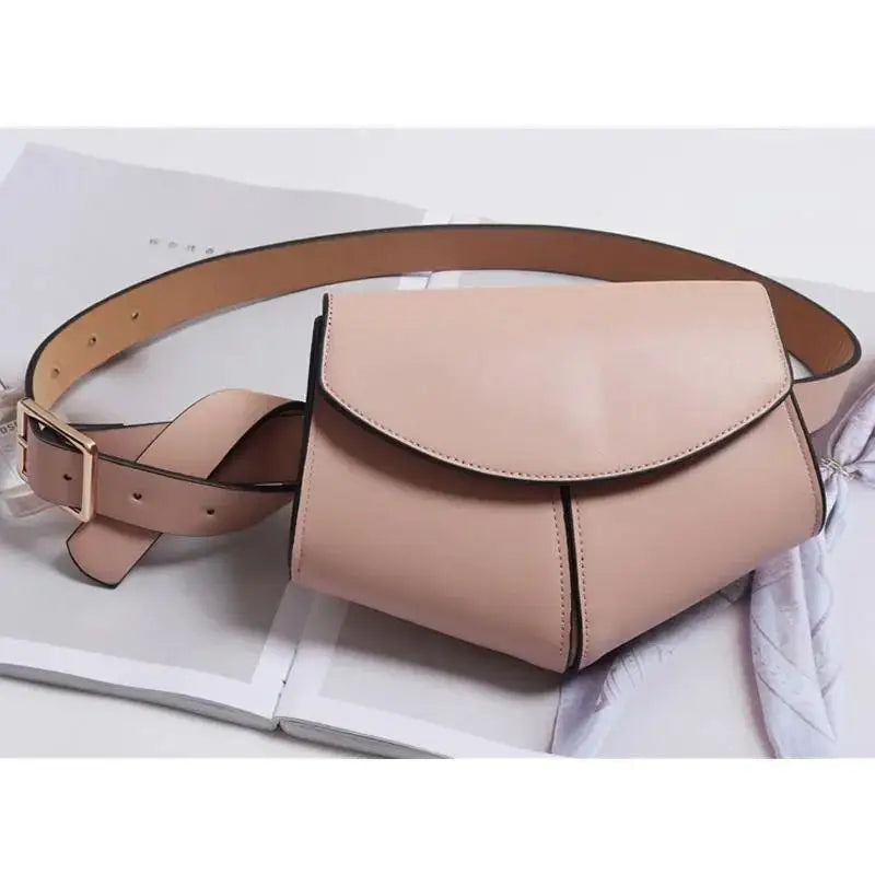 Women's Mini Snake Print Waist Bag – Faux Leather Belt Saddle Bag Belt Bag Axl 4