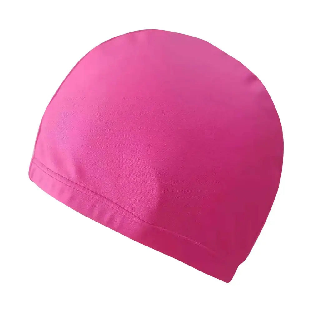 Non-Slip Turban Swimming Cap – Waterproof Ear Protection Hat Swim Cap Axl rose red