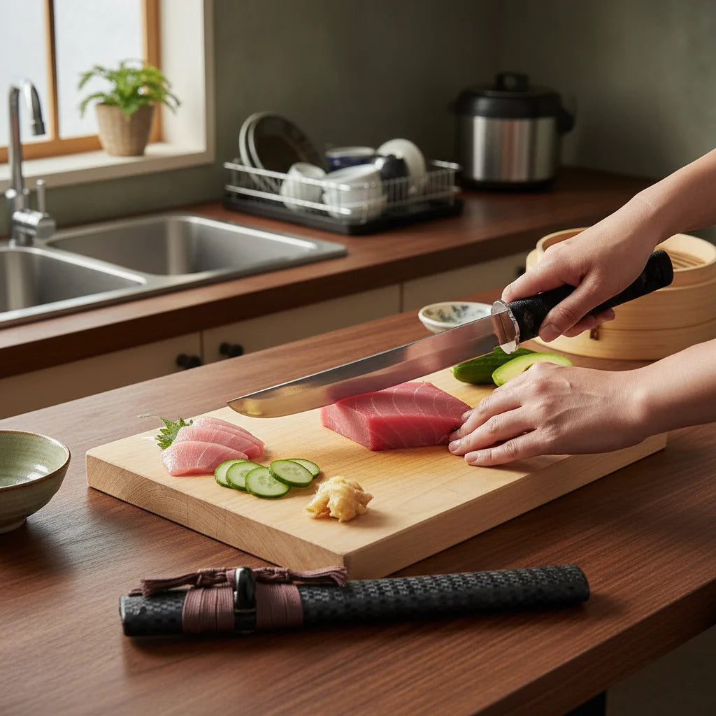 High-Carbon Steel Butcher's Meat Cutting Knife – 21.5cm Butcher's Knife Axl