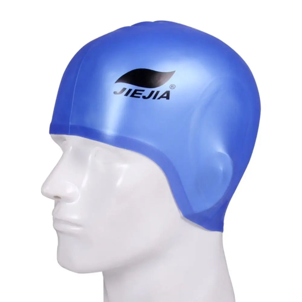 Silicone Swimming Cap – Waterproof Ear Protection Swim Hat Silicone Swim Cap Axl Blue