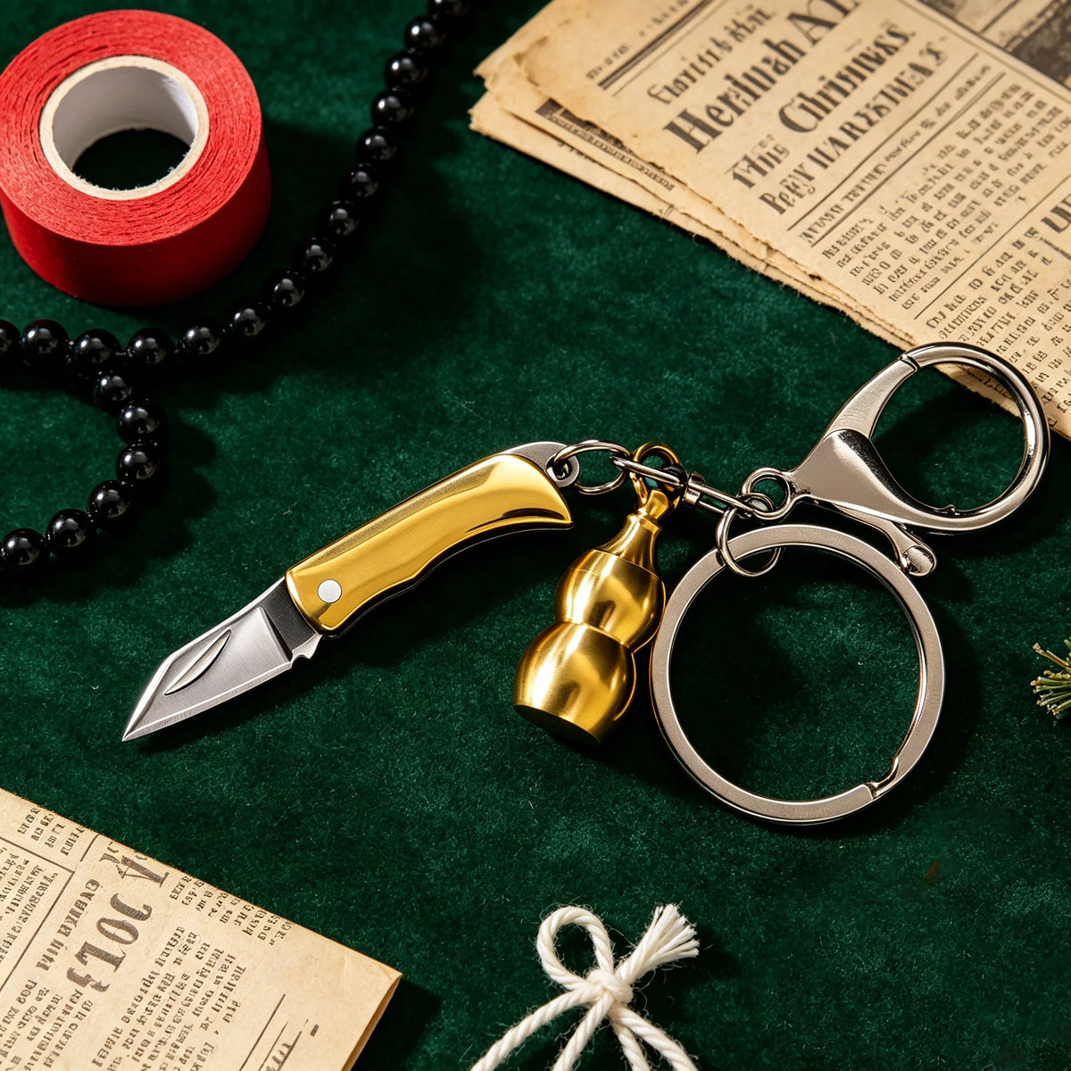 Mini Folding Pocket Knife – Keychain Box Cutter & Camping Tool Folding Pocket Knife Axl