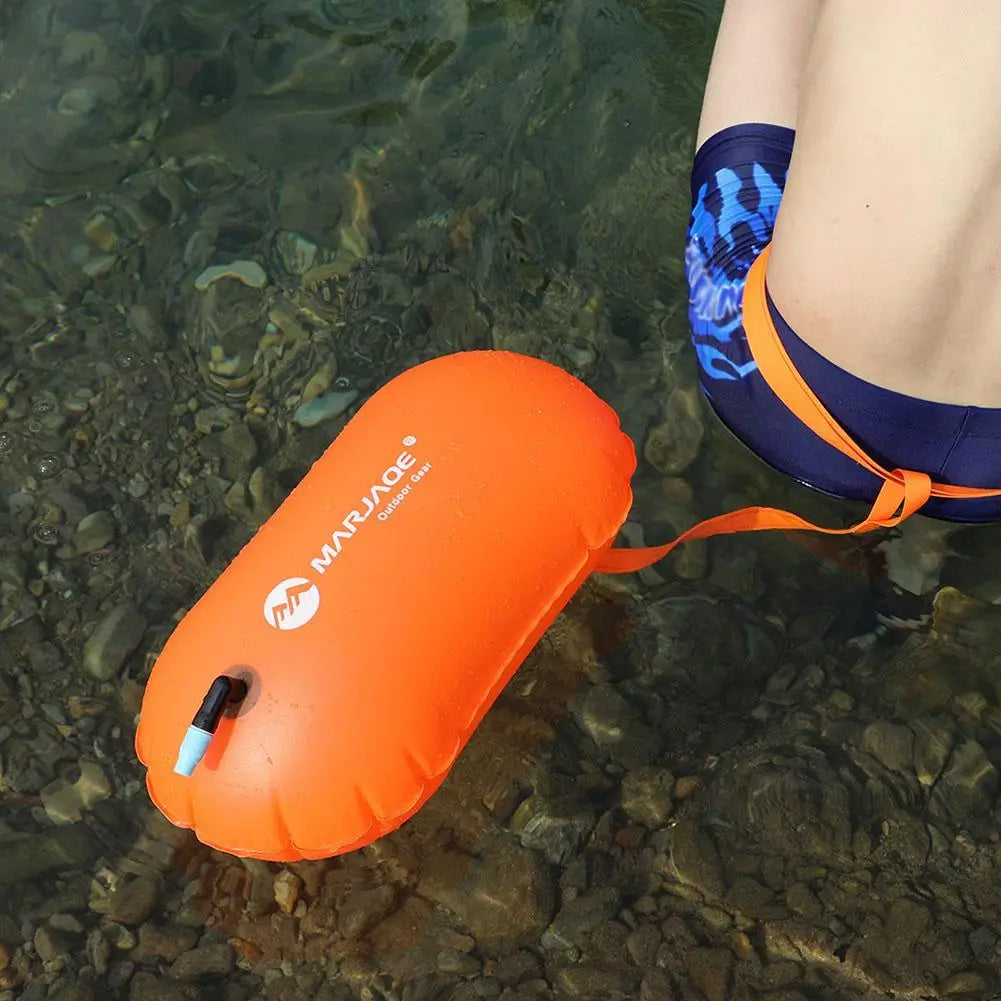 Inflatable Swimming Float Dry Bag with Waist Belt | Water Sport Swim Float Bag Axl