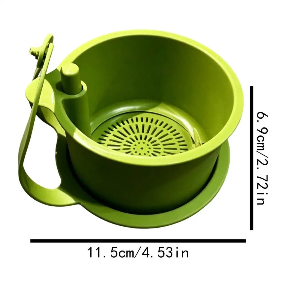 Self-Cleaning Push Sink Strainer Basket | Food Waste Filter Sink Strainer Basket Axl Green