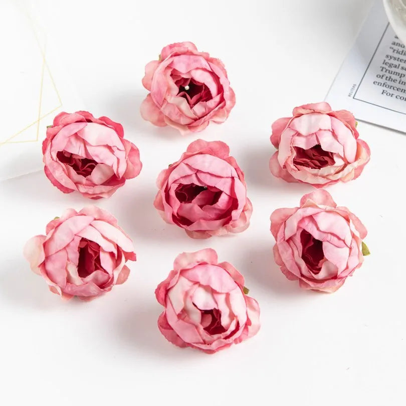 Pink Silk Peony Buds 10/50 Pcs – Artificial Flowers for Crafts Artificial Silk Flowers Axl