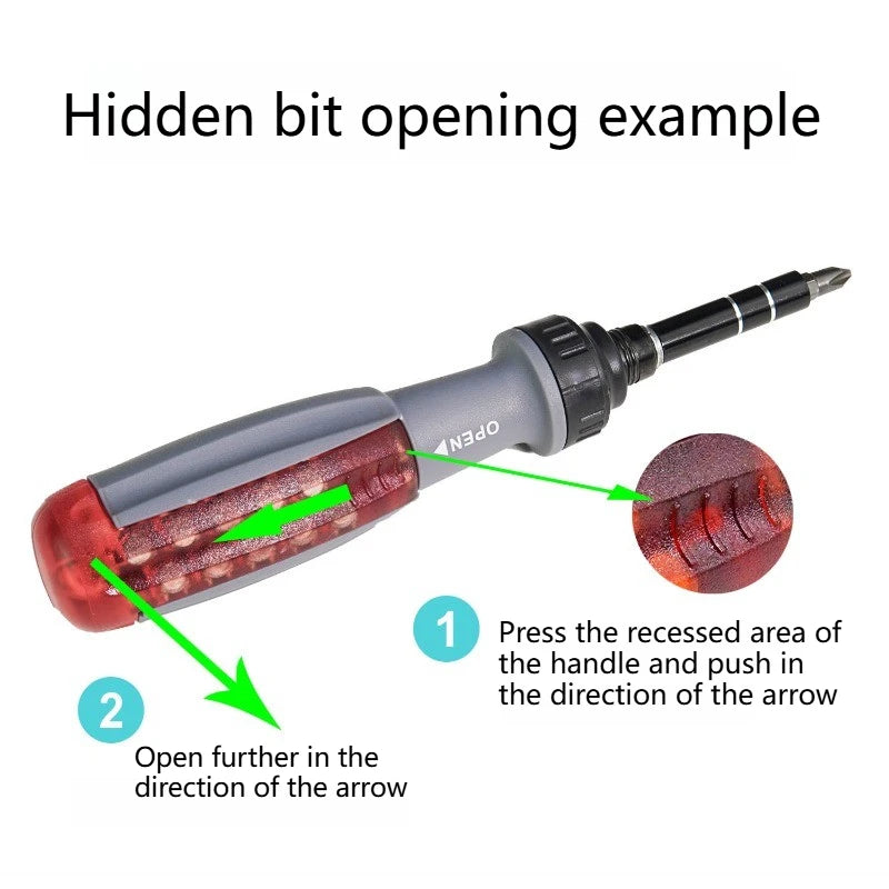 Multifunctional Ratchet Screwdriver Set – Telescopic Bit Driver Ratchet Screwdriver Set Axl
