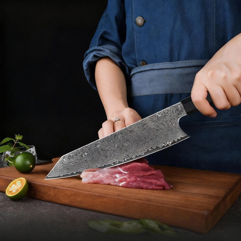 Japanese VG10 Damascus Chef Knife – 67-Layer, 21cm Blade Damascus Chef Knife Axl