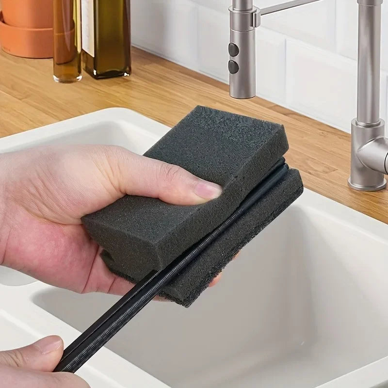 12-Pack Black Kitchen Sponges – Thick, Durable & Absorbent Kitchen Cleaning Sponge Axl
