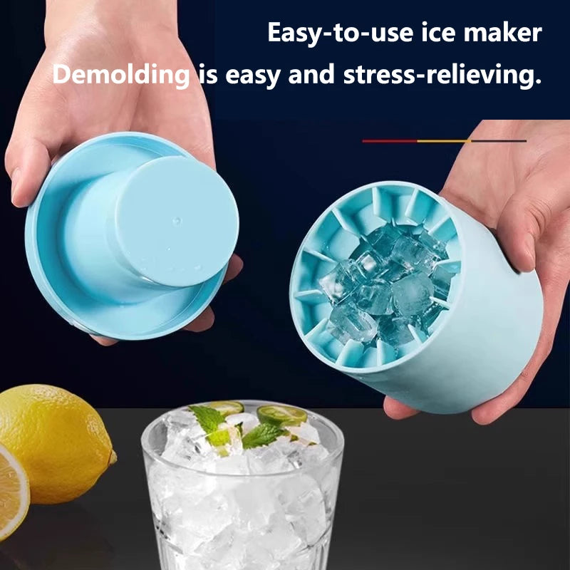 Silicone Round Ice Cube Mold – DIY Homemade Ice Maker Ice Cube Mold Axl