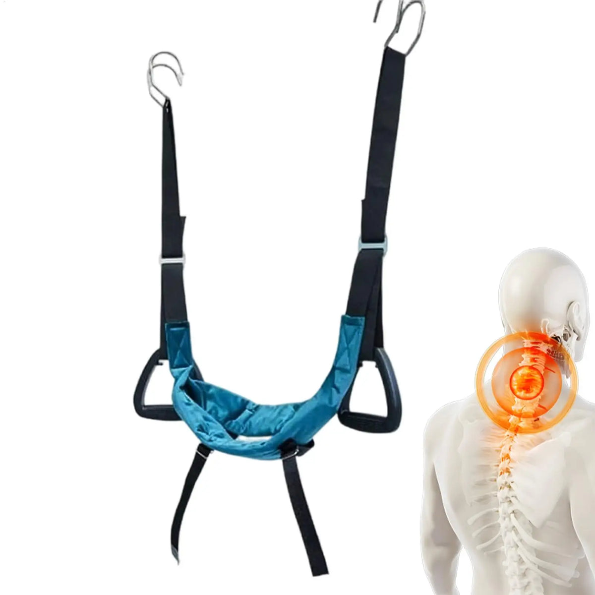 Adjustable Soft Cervical Neck Stretcher – Home, Office & Travel Neck Support Stretcher Axl