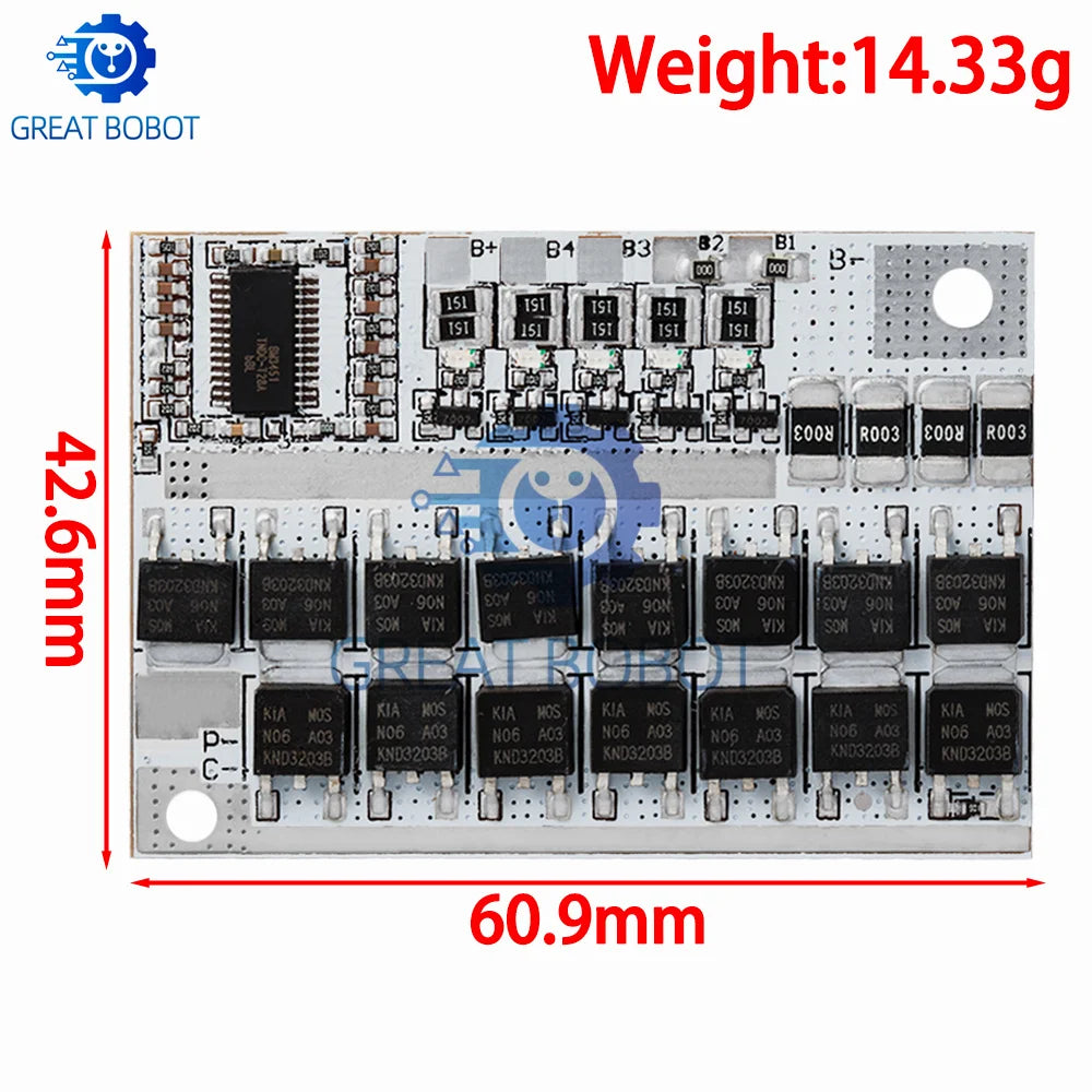 3S 4S 5S BMS 100A Lithium Battery Protection Circuit Board BMS Protection Board Axl