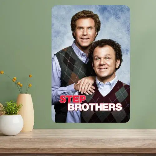 Step Brothers Movie Metal Poster Sign | Retro Aluminum Wall Decor Metal Wall Sign Axl aluminum sign aluminum 14x20cm