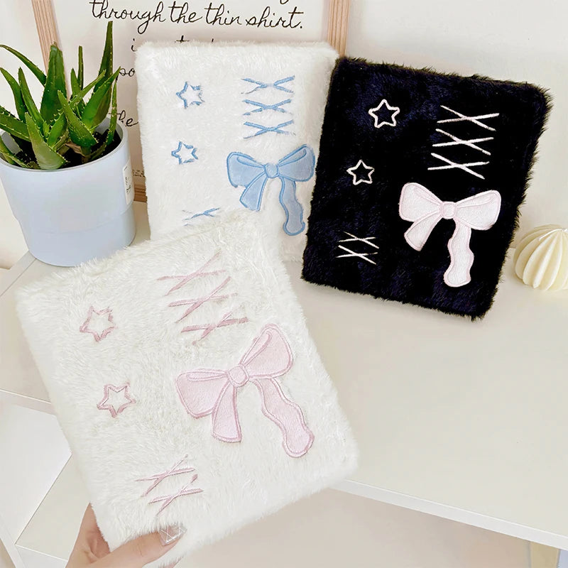A6 Plush Ballet Bowknot Photocard Binder Album – Kpop Holder Photocard Binder Album Axl
