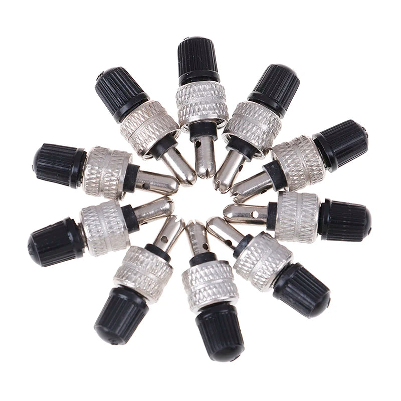 10-Pack Bike Tire Valve Core Replacement – Copper Tire Valve Core Kit Axl