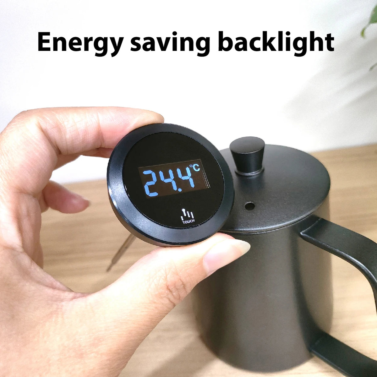 IP65 Waterproof Digital Kettle Lid Thermometer | LCD Touch Screen Kitchen Thermometer Axl