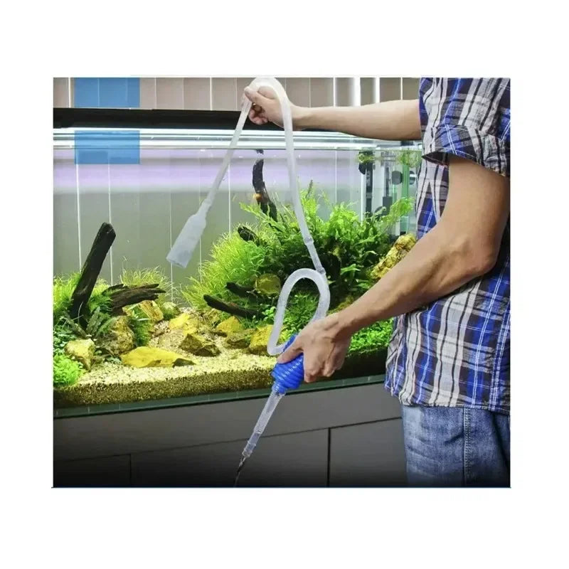 Semi-Auto Aquarium Vacuum Siphon Pump | Gravel & Tank Cleaner Aquarium Gravel Cleaner Axl