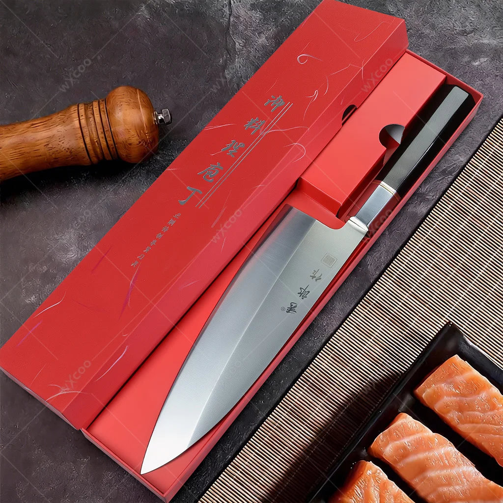 WXCOO Fish Filleting Knife – Sashimi & Sushi Stainless Steel Fish Filleting Knife Axl 21CM-A