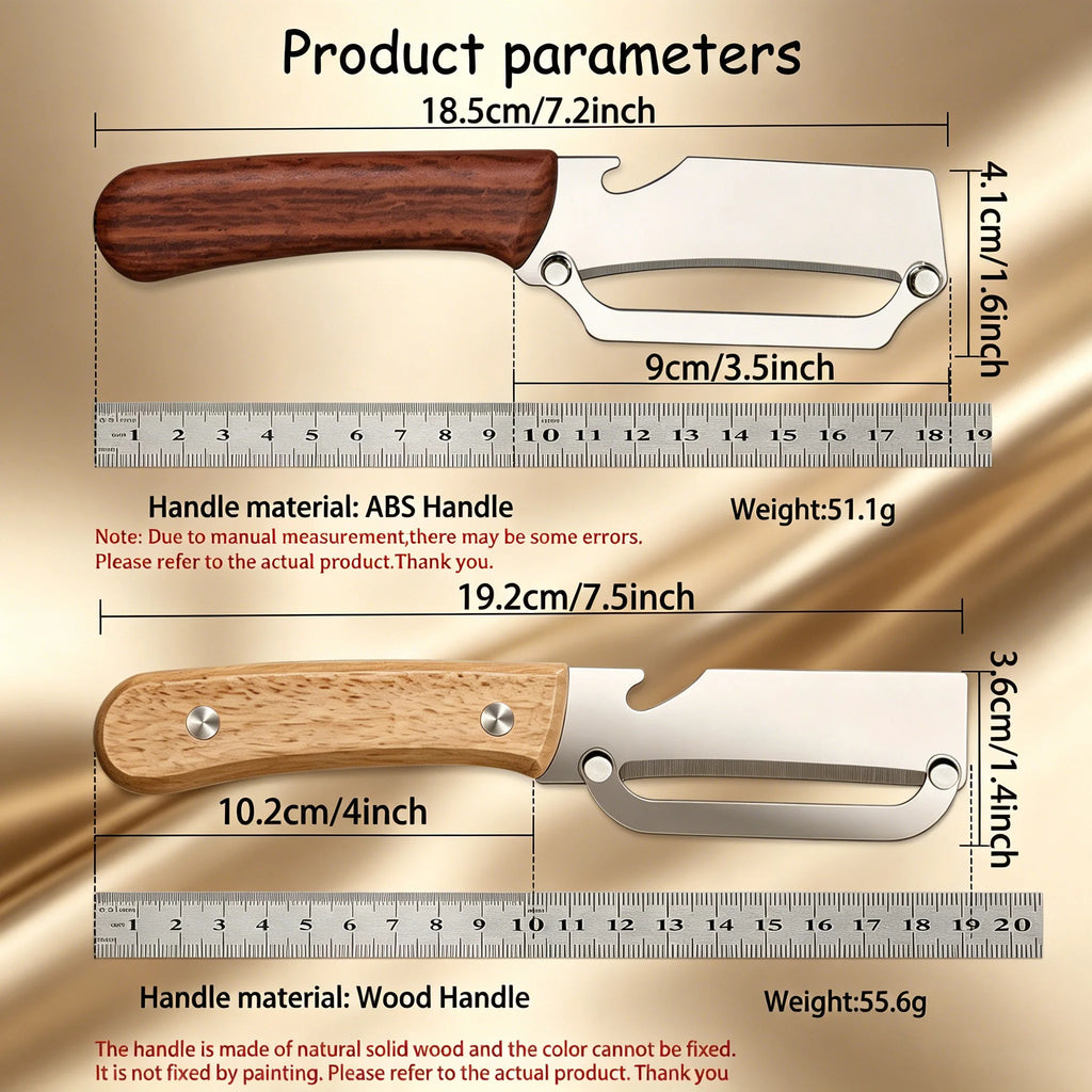Stainless Steel Fruit & Vegetable Peeler Knife – Multi-Use Vegetable Peeler Knife Axl