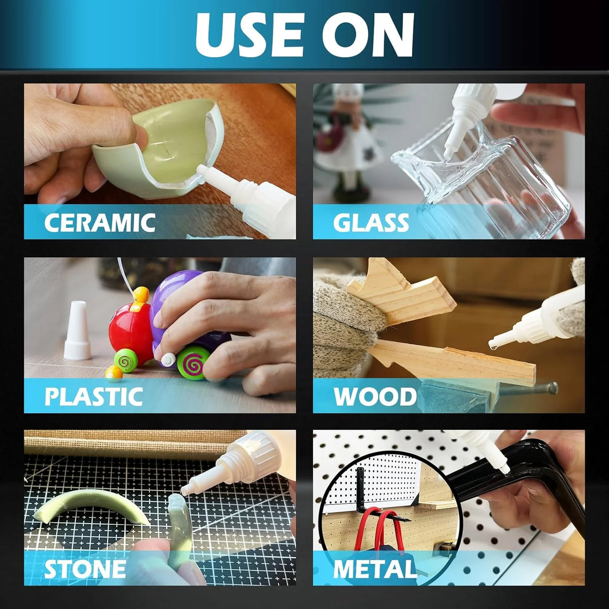 50g Multi-Purpose Super Glue – Clear Instant Bond Adhesive Super Glue Adhesive Axl